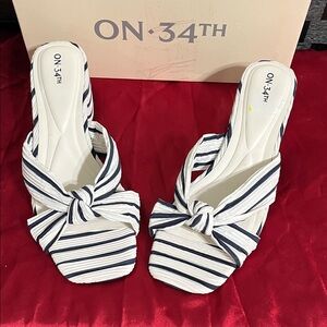 On 34Th Women's Sandals & Flip Flops Block Heel  Size 11M